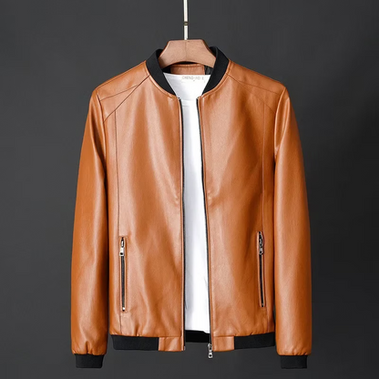 Chaqueta de cuero para hombre