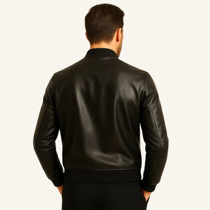 Chaqueta de cuero para hombre